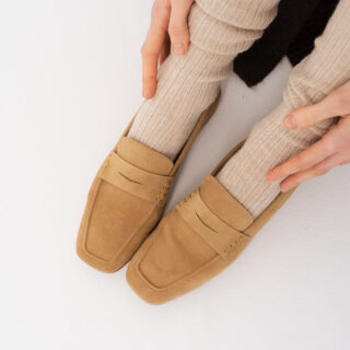 Mocasines mujer ante serraje Rita Beige Made in Spain Carnevale Madrid